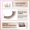 Brown Lash Clusters Kit Dark Brown Eyelash Clusters Gently Fluffy