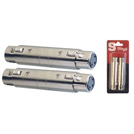 Stagg 16102 Female XLR Audio Adaptor - Matt Chrome