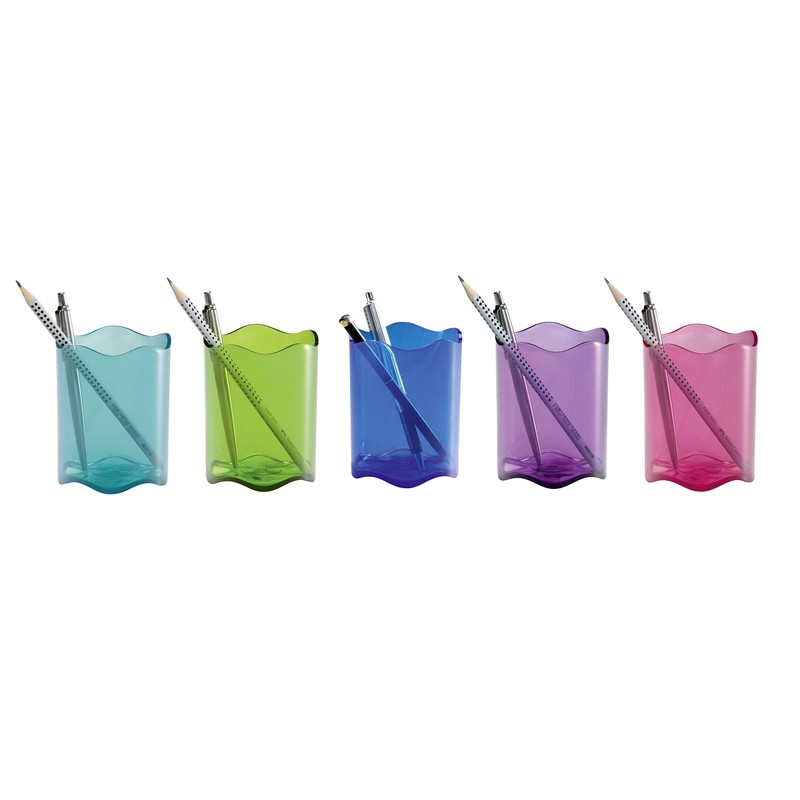 Durable Trend Pen Pot Plastic - Translucent Blue Ref 1701235540