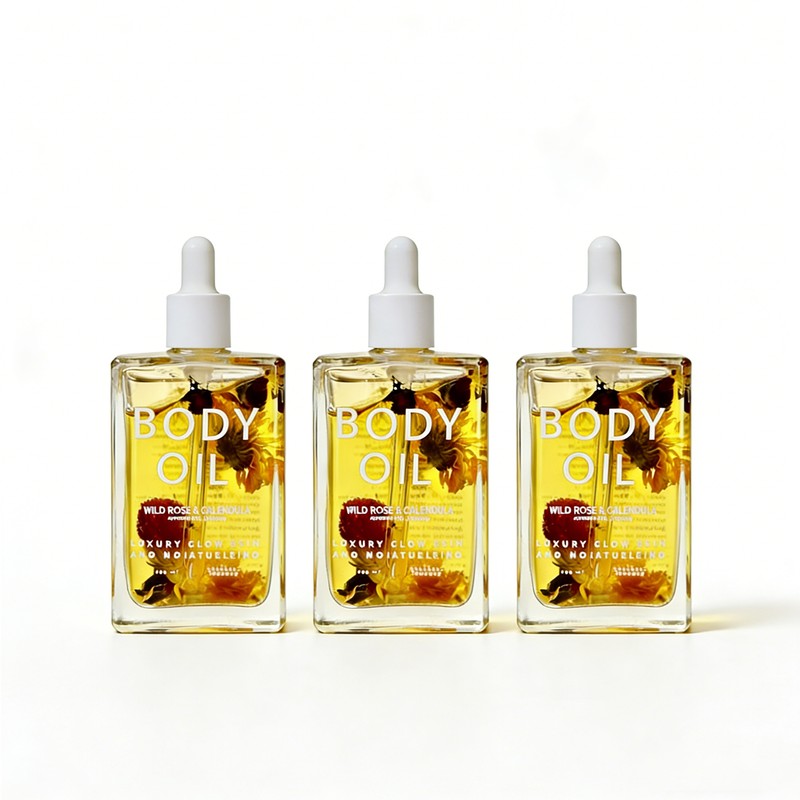 LOOKMEPRETTY ORGANICA BODY OIL WITH INFUSED PETAL FLOWERS 100ml