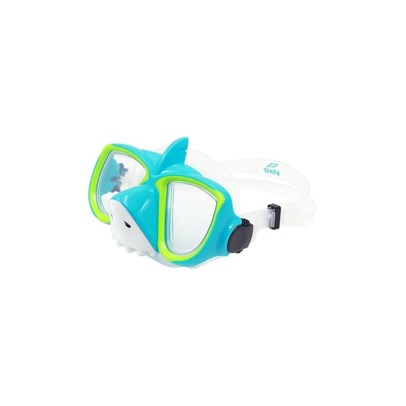 Máscara Buceo para Niños, Diseño de Tiburón, Visor de Policarbonato