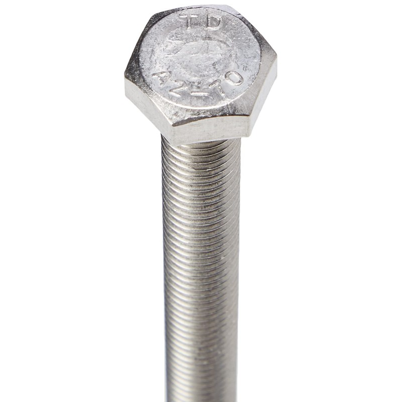 AHCA2 Stainless Steel Fully Threaded Hex Bolt (Setscrew) M8 8mm
