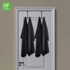 HFHOME 2Packs Over The Door Double Hanger Hooks, Metal Twin
