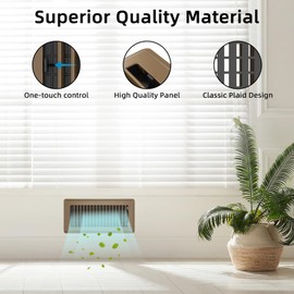 Floor Register 6x10, 6 Pack Floor Vent Covers for Home Floor Heavy Duty Steel Walkable Floor Vents Air Vent Covers 10x6 for Sidewall and Floor