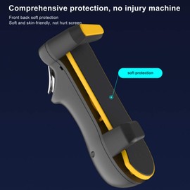 Bindpo Tablet PC Game Joystick, Four Fingers Comprehensive Protection Shooter,for Android & iOS (Yellow)