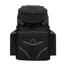 Excelsior MOTORCYCLE LARGE SISSY BAR TRAVEL BAR BAG BACK PACK TRAVEL LUGGAGE BLACK USA