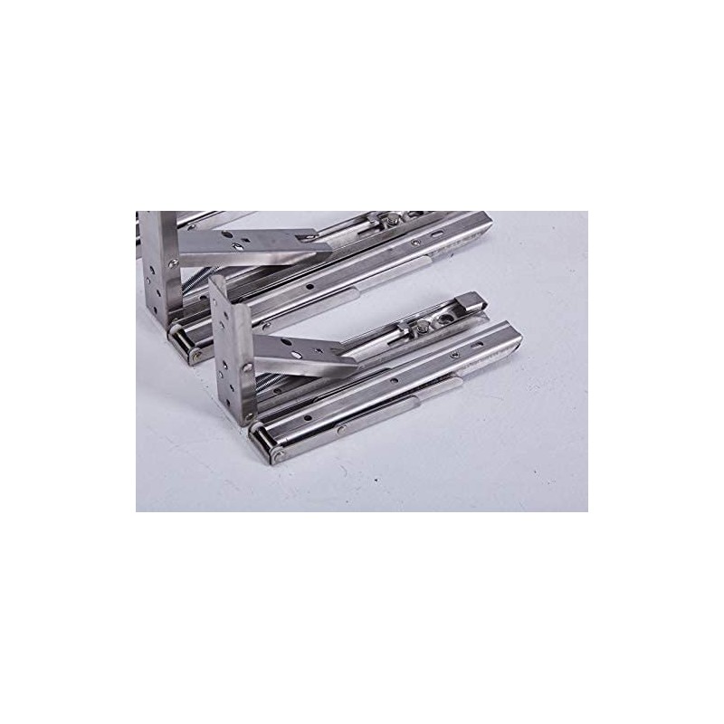 2 x Sturdy Folding Hinges Shelf Angle Folding Angle Stainless