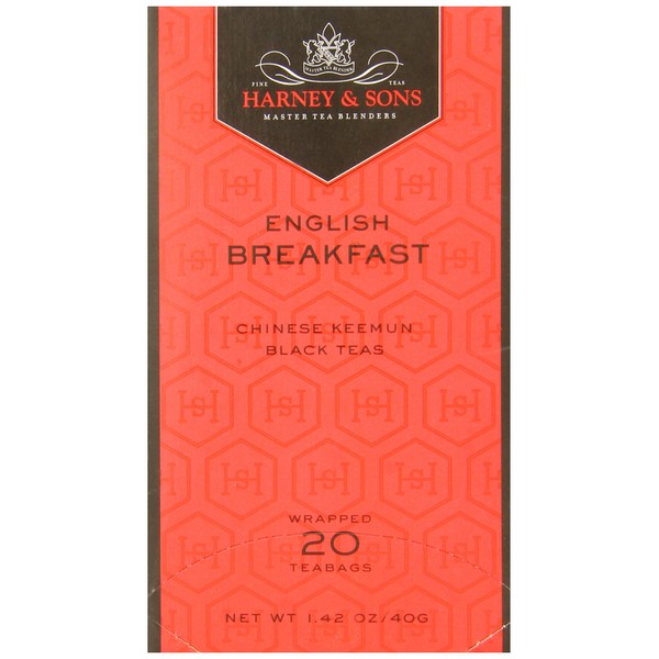 Harney & Sons Fine Teas English Breakfast - 20 Tea Bags - Net Wt. 1.26 oz