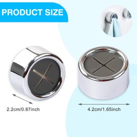 Redamancy Redamancy 4 Stck Geschirrtuchhalter Ohne Bohren, ABS Handtuchhaken Runden Handtuchklemme, Selbstklebender Handtuchhalter, Runden Geschirrtuchklemme, Handtuchhaken fr Bad, Kche und Haushalt