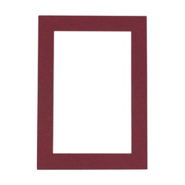 8x10 Mat for 5x7 Photo - Precut Maroon Picture Matboard for Frames Measuring 8 x 10 Inches - Bevel Cut Matte to Display Art Measuring 5 x 7 Inches - Acid Free ONE MAT with Backing Board & Clear Bag