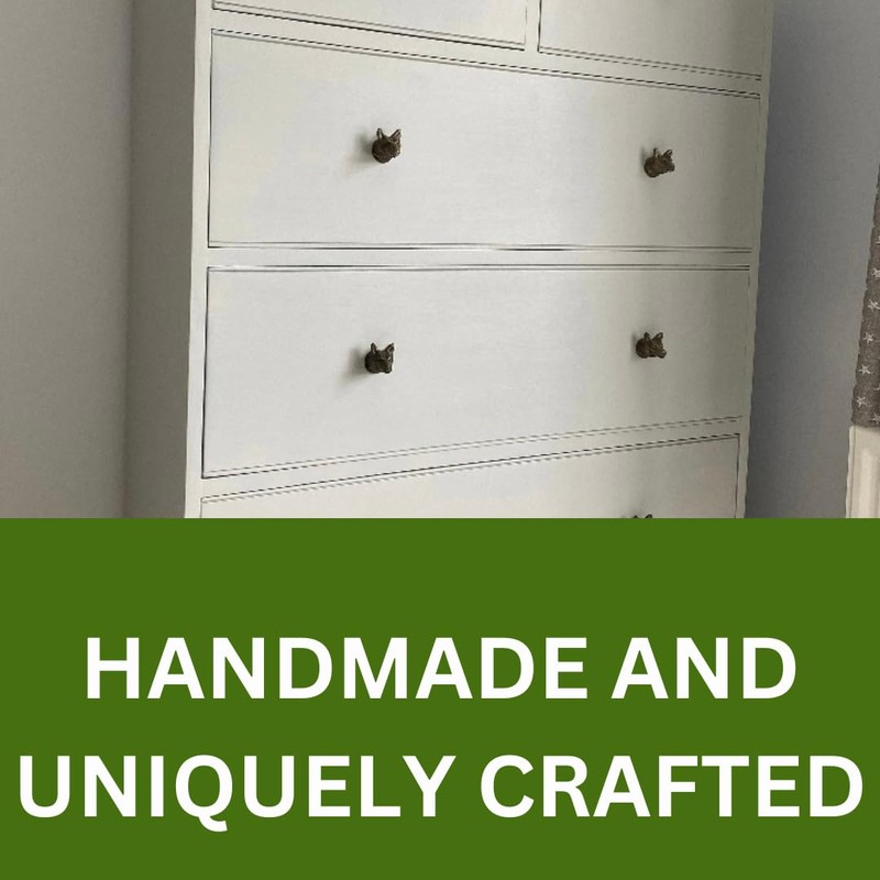 Vintage Antique Iron Bronze Handmade Metal Animal Cupboard Door Knobs,