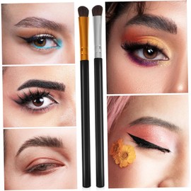 6 Piezas Pincel Para Sombras De Ojos De Mango De Plástico Para Maquillaje De Ojos y Difuminado