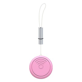 youyeetoo Smart Tag Tracker for iOS(only) FindMy & AirTag Case Compatible IP65 Waterproof Stylish Macaron Colors for Keys, Pets, Outdoor Activities (Pink)