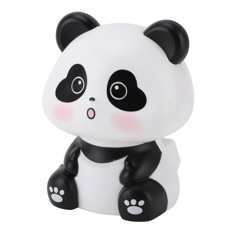 Solar Bobblehead Figures, Panda Car Accessories Welcoming Animal Sculpture Ornament