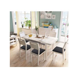 Fuloon 4 6 Pack Stretch Jacquard Chair Seat Covers,Removable Washable Anti-Dust Dinning Room Chair Seat Cushion Slipcovers (6, Black)