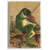 Frog with Violin Fridge Magnet (2.5 x 3.5 inches)