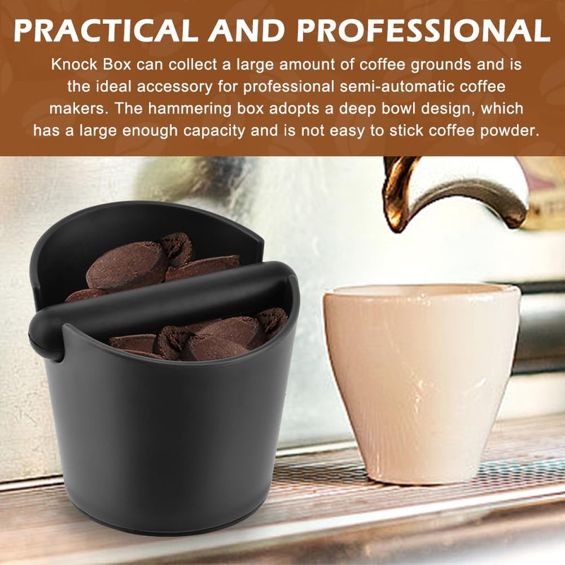 Coffee Knock Box, 5-Inch Espresso Grounds Knock Box