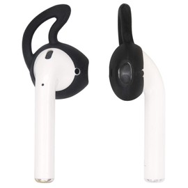 ALXCD Ear Cover Ear Hook Replacement for Airpod Headset MMEF2AM/A, 3 Pair Anti-Slip Silicone Ear Tips, Fit for Airpod 1 Airpod 2 [Sport](White/Black/Blue)