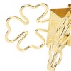 100pcs Flower Shape Binder Clips Strong Clamping Force Metal Cute