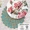 Handmade Beaded Placemat - 13” Round Dining Table Charger |