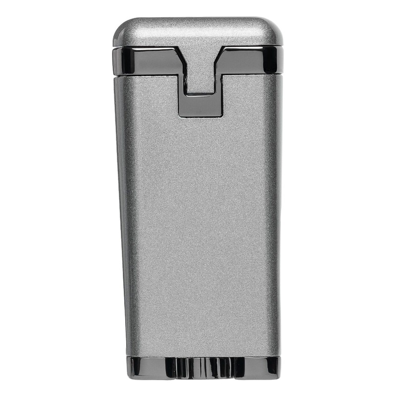 Palio Pro Polaris Triple Torch Cigar Lighter, Butane refillable, Tabletop-Silve