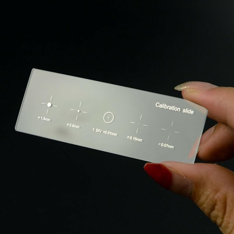 Microscope 0.01mm 5 Scales Microscope Stage Calibration Slide Micrometer