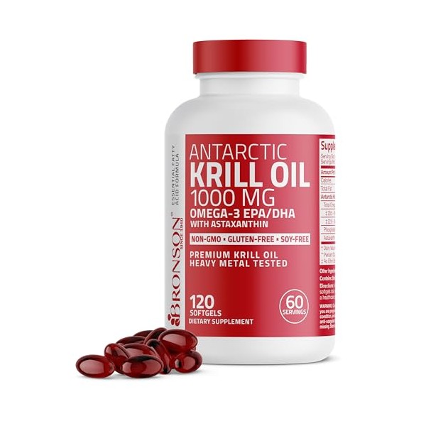 Bronson Antrtico Krill Aceite 1000 Mg Con Omega-3S Epa, Dha,