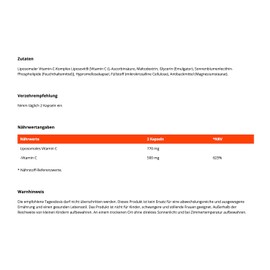 GymBeam GymBeam Liposomales Vitamin C - Hochwirksames Vitamin C in liposomaler Form, untersttzt Immunit?t, Energiestoffwechsel, Nervensystem, Psyche und Kollagenproduktion, 60 caps