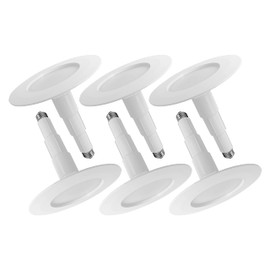 Soliseed 5/6 Inch LED Can Lights Length Adjustable Recessed Lighting,Retrofit Downlight ETL Damp Rated,12W=60W,3000K Warm White,800LM,Dimmable,Led Replacement Recessed Lights Easy Install,6-Pack