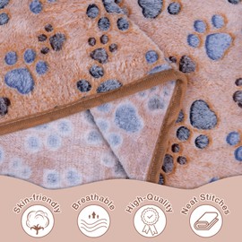 Pet Soft Dog Blankets Washable, Soft Cats Puppy Blankets Medium, 3Pack Warm and Cozy Pet Blankets for Dogs and Cats