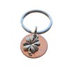 Employee Appreciation Gift, Clover Charm Layered Over 2024 Penny Keychain,