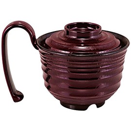 Bowl: Fukui Craft Grippy Bowls with Totte Lid, Lacquerware Lamps 13.7x10.1xH8.5cm 300cc 3-183-7