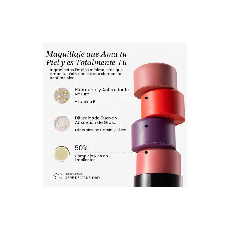 NUDESTIX Nudies Blush Stick – 3-in-1 Cream Blush for Cheeks,