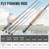 Sougayilang Fly Fishing Rod 4-Piece 9-Feet Lightweight Ultra Portable，Trout Salmon