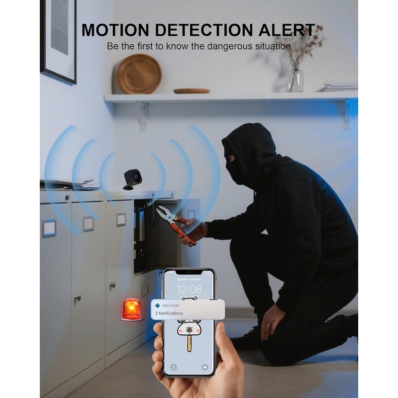 AOBOCAM 1080P HD Mini Camera for Indoor Security with App
