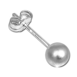 SilberDream Ohrringe 5mm Damen-Schmuck 925er Silber Ohrstecker Kugel SDO5545 Silber Ohrstecker