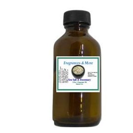 Fragrance Oil, Sea Salt Rosemary Fragrance, Scent for Soap Making and Candle Making, Use with Diffusers, 2oz Amber Glass Bottle with Euro Dropper for Easy Dispensing, not an Essential Oil.