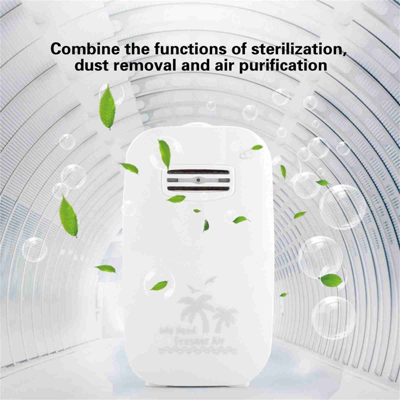 Portable Air Purifier Negative Ion Generator Sterilization Disinfection Device (White
