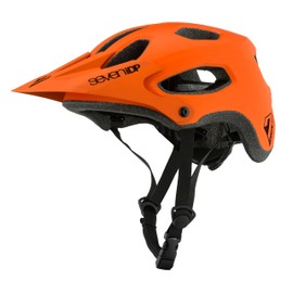 7iDP X2 Mountain Bike Helmet - Lightweight MTB Helmet for Men & Women, Trail & Enduro, Adjustable Fit, Breathable with Extended Rear Coverage (Matte Orange, S/M)