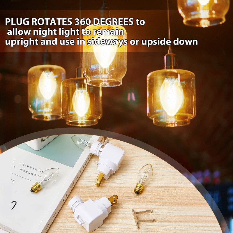 4 Sets Plug in Night Light 120V Night Lights Plug
