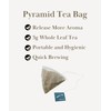 EZR Leaf Mint Herbal Tea, Caffeine Free Decaf, Pyramid Tea