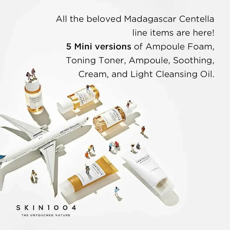 Madagascar Centella Travel Kit Skin1004 30ml X 5 Hidratación