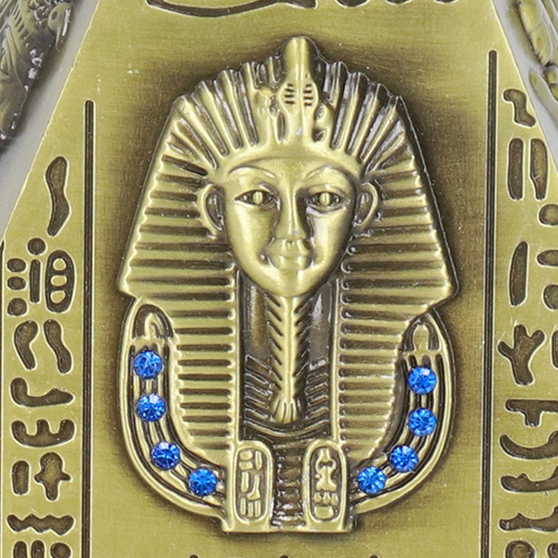 Egyptian Pyramid Model Green Bronze Large Retro Classic Exquisite Decorative