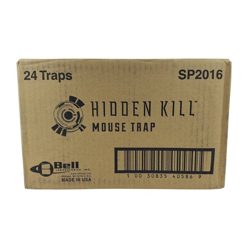 Trapper Hidden Kill Mouse Trap-1 case of 24n Traps
