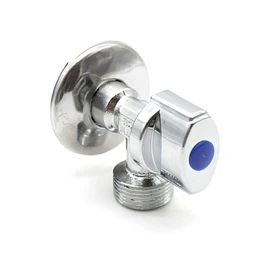 DOJA Barcelona Device valve type M, 1/2 inch x 3/4 inch M, chrome-plated brass angle valve, universal shut-off valve: valve washing machines, cistern, washbasin, water connection, dishwasher, drain