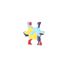 LPYO Autism Awareness Lapel Pin for Women Enamel Multi Color Autism Puzzle Piece Brooches Pins Pins Autism Awareness Accessories for Clothing, Shirts and Jackets (ten)