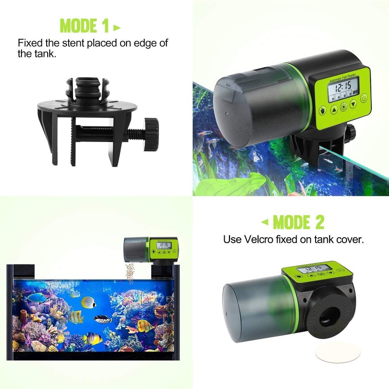 Podazz Automatic Aquarium Fish Feeder, Moisture-Proof Electric Auto Fish Feeder,Aquarium