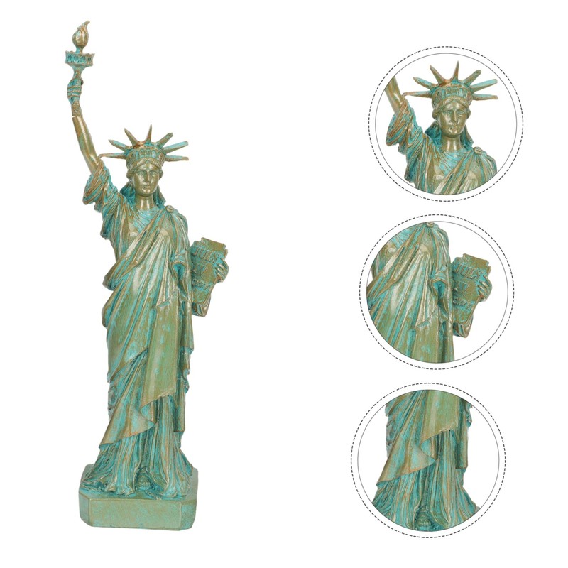iplusmile Mini Statue of Liberty Resin Ornament Creative Desktop Decor
