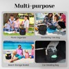Feroist Garden Tool Storage Bucket, Portable Organizer with Multiple Pockets,