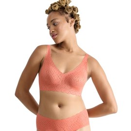 Sloggi Women's Zero Feel Bliss Soft Bra, Lovely Apricot